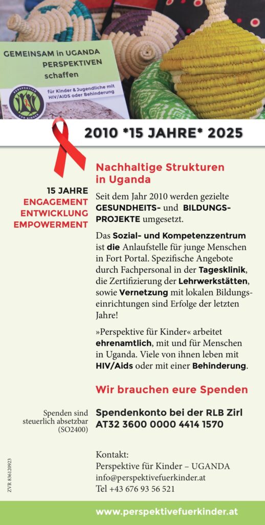 Jubiläumskarte Perspektiven für Kinder Rückseite