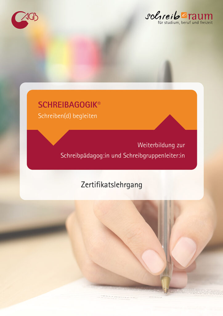 Deckblatt Curriculum Schreibagogik Lehrgang Weiterbildung zur Schreibpädagog:in und Schreibgruppenleiter:in